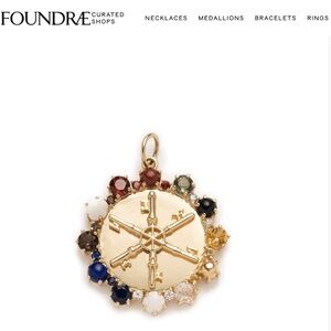 Foundrae Inner Light Astrology Large Medallion and Foundrae Chain